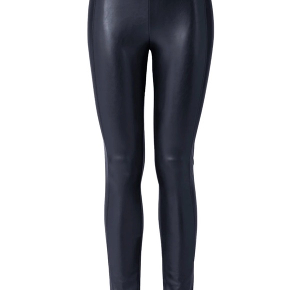 Wolford Edie Forming Black Vegan Leather Leggings Size 4 (W177) - Picture 14 of 14